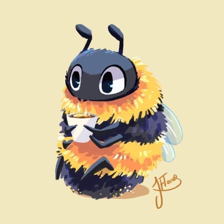 Stylized bee reference image